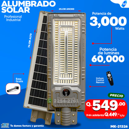 💡 Alumbrado Solar de 1,000 -2,000 -3,000 Watts ⚡💡