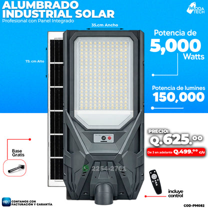 Alumbrado Solar Industrial de 5,000 Watts ☀️☀️