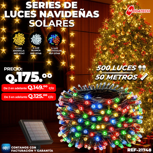 Luz Navideña Multicolor de 500 Luces/ 50 Metros 🎇✨