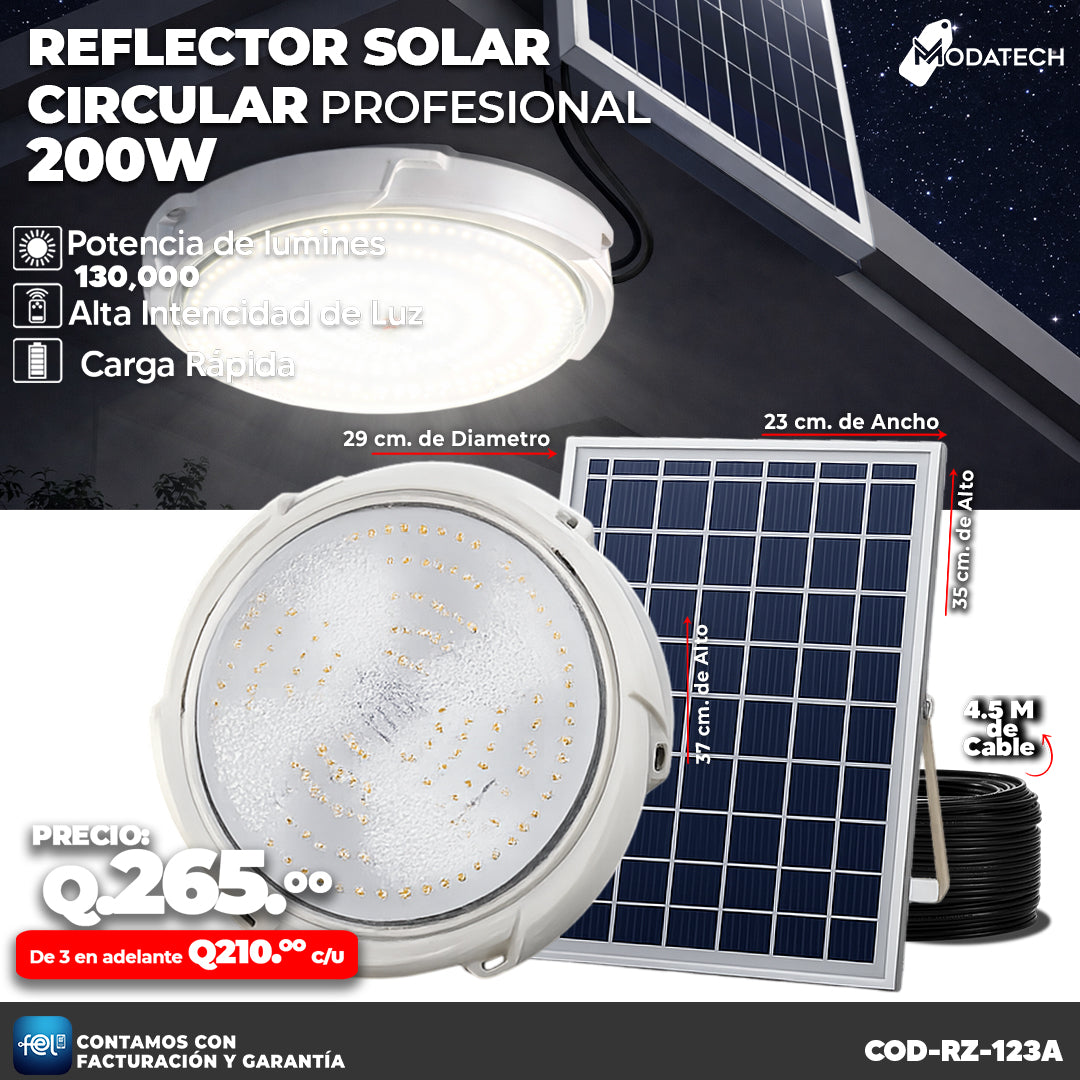 💡☀️ Reflectores Solares Circulares Profesionales ☀️💡