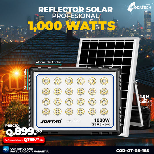 Reflector Solar Profesional Jortan de 1,000 Watts ☀️