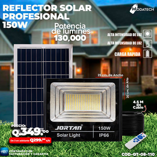 💡 Reflector Solar Profesional Jortan e 150 Watts ☀️