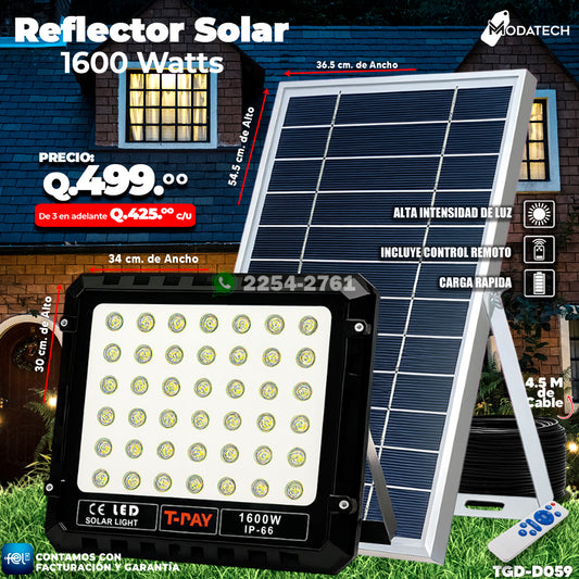 Reflector Profecional Solar 1,600 watts 🌙