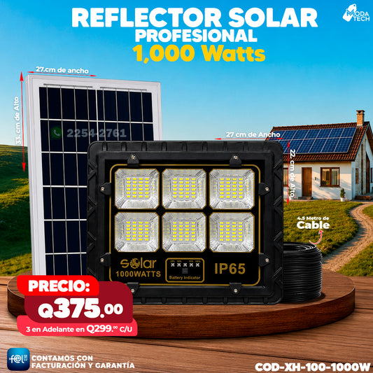Reflector Solar de Vidrio de 1,000W 🔆🔆