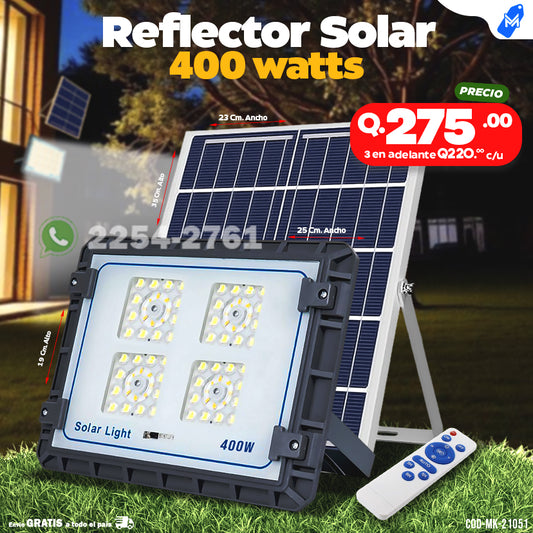 Reflector Solar con panel por aparte - 400 watts