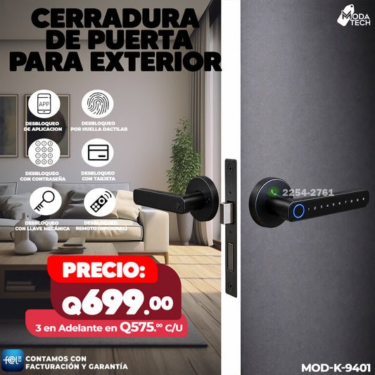 🔐 Cerradura Inteligente MOD. K-9401