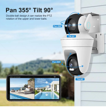 Camara Wifi Doble Lente