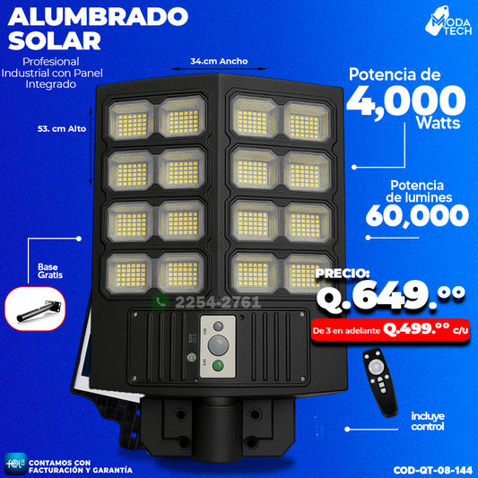 Alumbrado Solar 4,000 Watts 🌞🌞