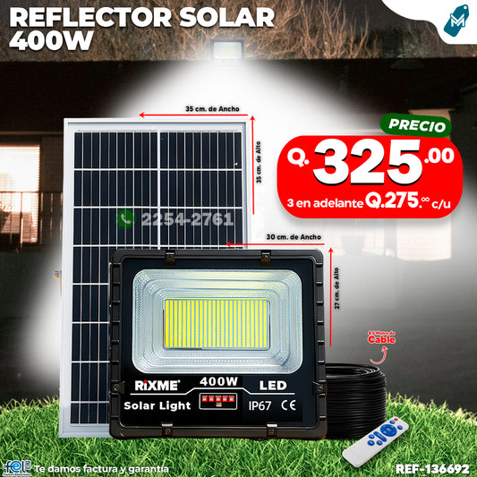 Reflecot Profecional de Vidrio 400 watts