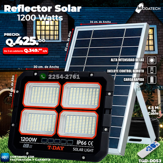 Reflector Profecional Solar 1,200 watts 🌙