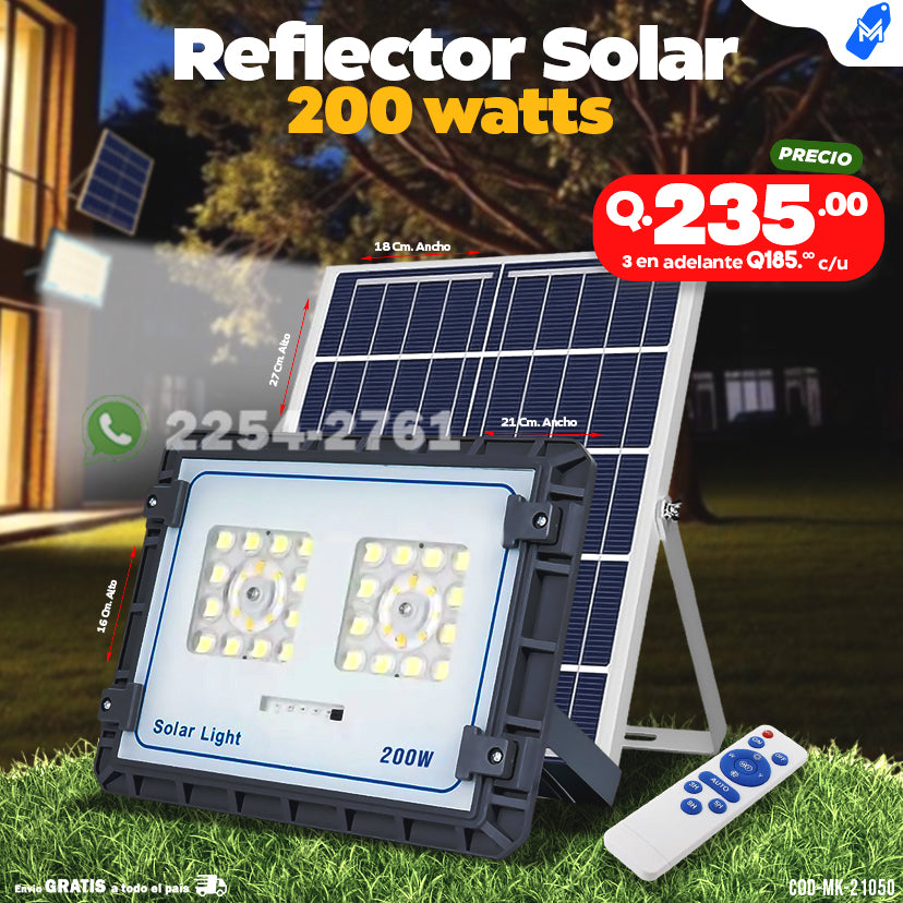 Reflectores Solares con Panel por aparte