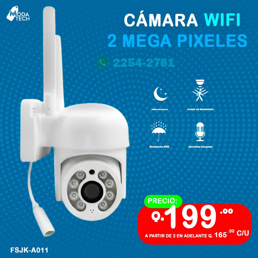 Cámara Wifi de 2 Mega Pixeles