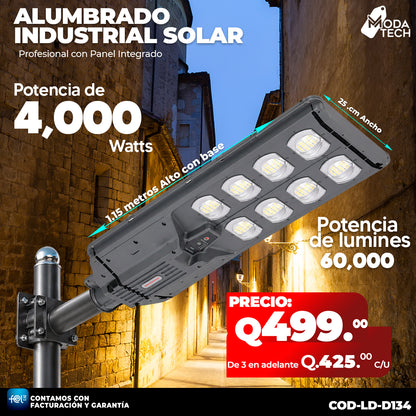 Alumbrado Solar Industrial de 4,000 Watts ☀️