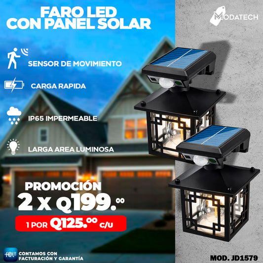 Farol Solares con Panel Integrado☀️