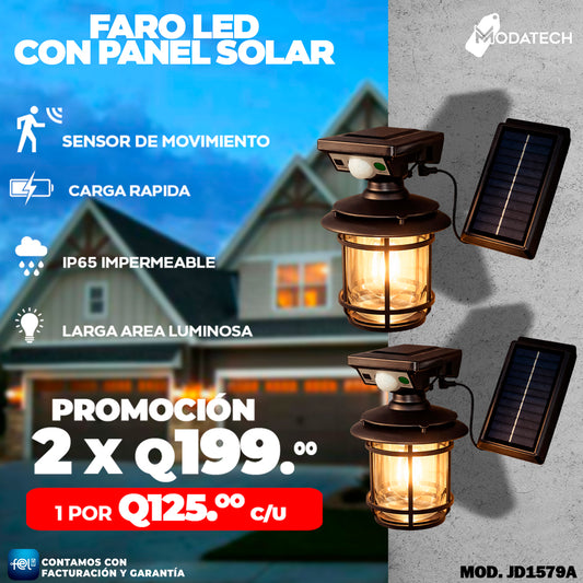 Farol Solares con Panel Independiente ☀️