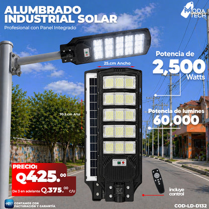 Alumbrado Solar Industrial de 2,500 Watts ☀️