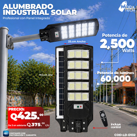 Alumbrado Solar Industrial de 2,500 Watts ☀️