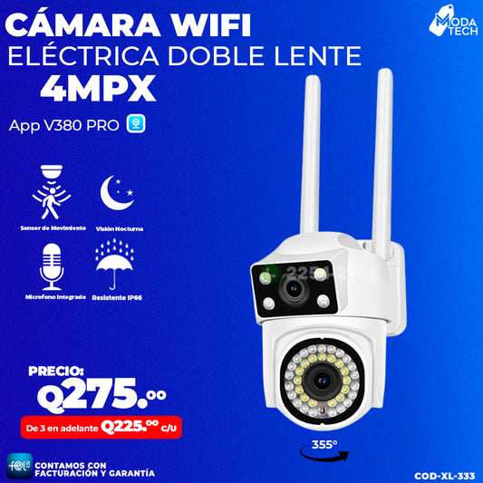 Cámara Wifi Doble lente de 4MPX ☂️
