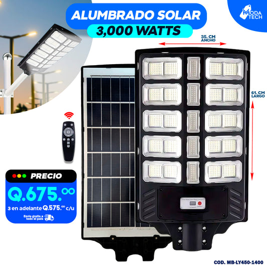 Alumbrado Solar Industrial 3000 watts