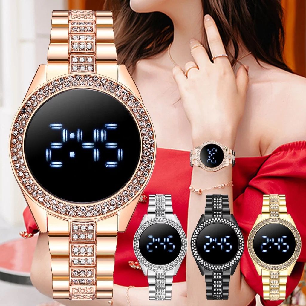 Reloj Digital Touch con Perlas