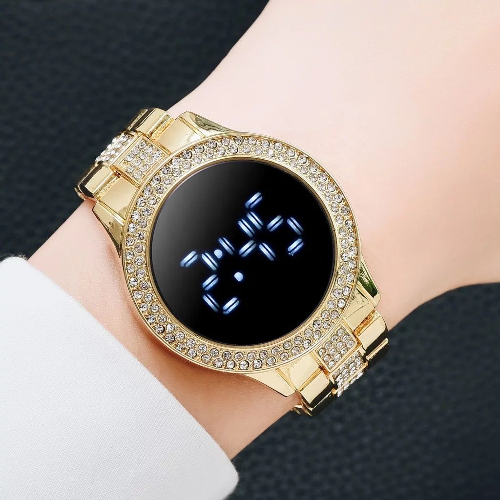 Reloj Digital Touch con Perlas