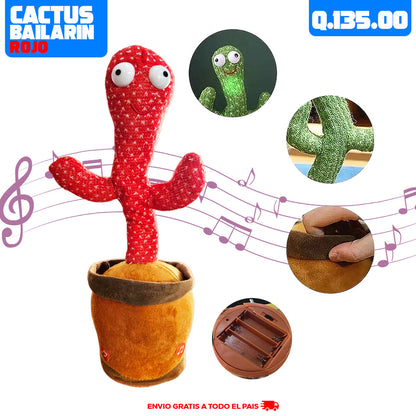 Cactus Musical Bailarín - Rojo